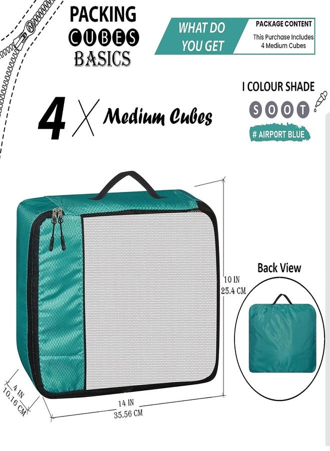 GOMAJO Packing Cube Travel Organizer for Men and Women Luggage Laundry Clothes Storage Pouch (Sky Blue, Medium) - Image 2
